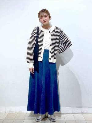 《えっお値下げ中？！》【グローバルワーク】1枚あれば安心♡「ボーダーカーディガン」