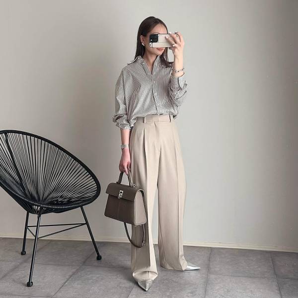 あまりにも便利！ 着回しするなら【ストライプシャツ】が大優勝♡