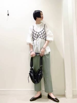 これは真似したい♡【グローバルワーク】おしゃれスタッフの「ビスチェコーデ術」