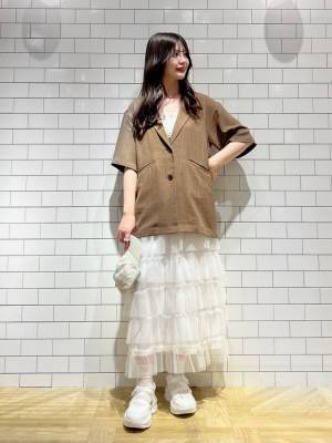 《このシルエット、可愛くてずるい♡》 今から買い足したい！【チュールスカート】