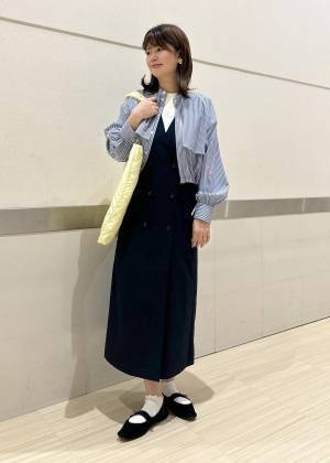 上品見えハンパない♡【ロペピクニック】デザインも機能性も◎「ジレジャンパースカート」