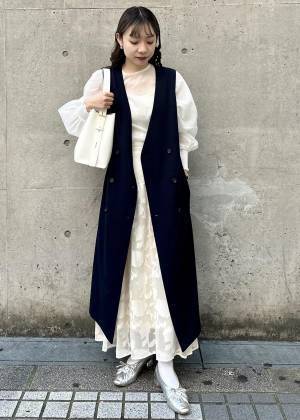 上品見えハンパない♡【ロペピクニック】デザインも機能性も◎「ジレジャンパースカート」