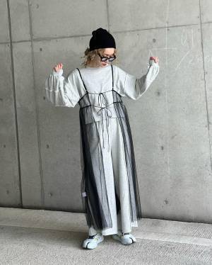 ＜人気沸騰中！＞ 春は【チュールキャミワンピ】で軽やか & 上品に♡