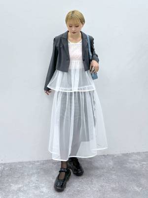 ＜人気沸騰中！＞ 春は【チュールキャミワンピ】で軽やか & 上品に♡