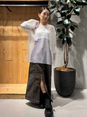 即マネしたい！ ヘルシーな肌見せなら【メッシュトップス】が正解♡