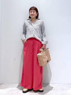 着回し力無限大かも！【ストライプシャツ】でコーデにこなれ感をプラス♡