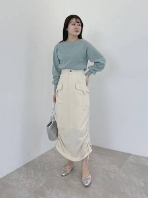 《着るだけで一気におしゃ見え！》くしゃっとデザインが今っぽ♡【ドロストアイテム】