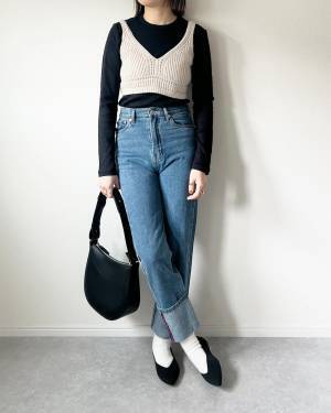 コーデのマンネリ化を解決！【ロールアップデニム】でトレンド感アップ♡