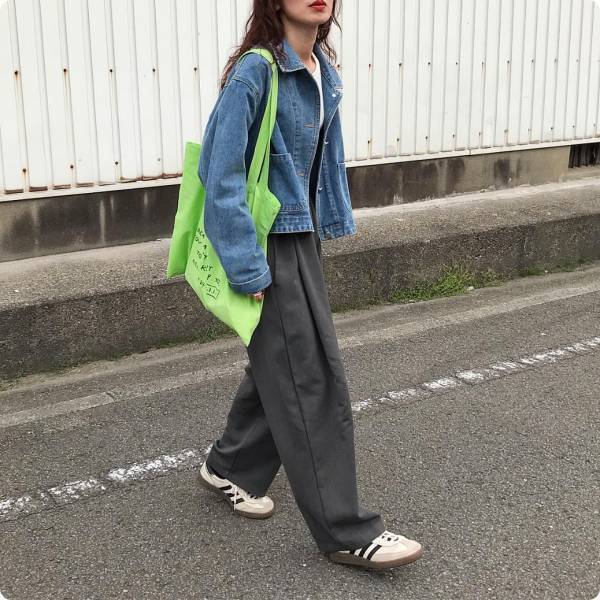 オシャレにも程があるッ！ コーデの差し色に【グリーン】が可愛い♡