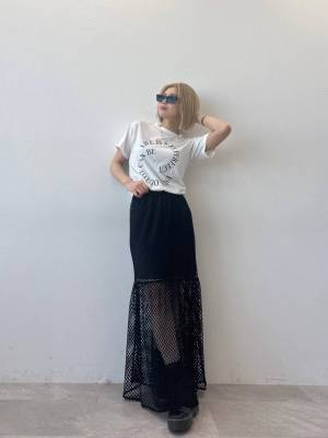 やっぱ『黒』が好き♡【FOREVER21】の“メッシュスカート”を使った「着回しコーデ」って？