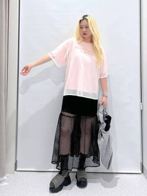 やっぱ『黒』が好き♡【FOREVER21】の“メッシュスカート”を使った「着回しコーデ」って？