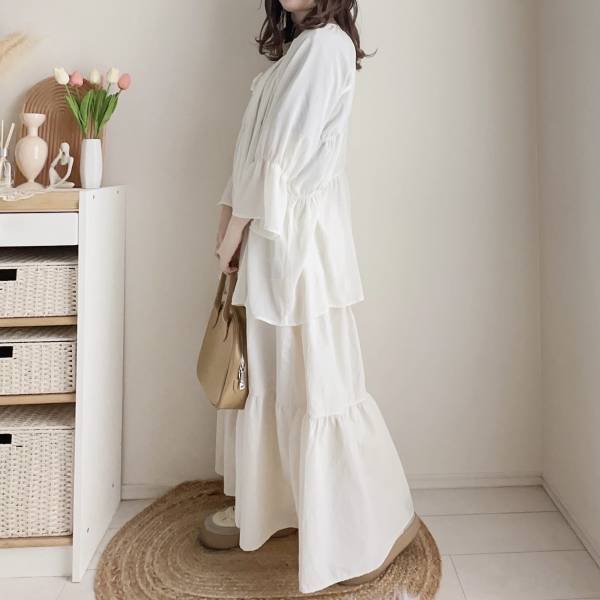 買ってよかった！【しまむら】着回し力抜群！「シャーリングブラウス」