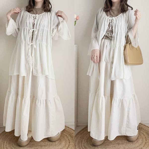 買ってよかった！【しまむら】着回し力抜群！「シャーリングブラウス」