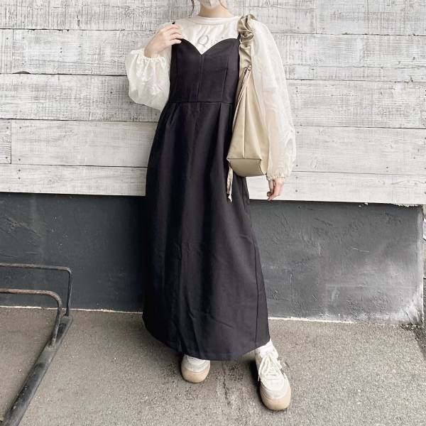 こう着まわせる！【しまむら】人気の「キャミワンピース」オススメコーデ術