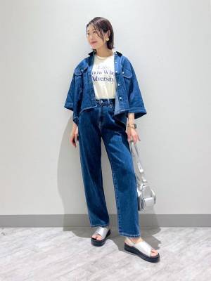すぐマネしたい♡【グローバルワーク】おしゃれ店員さんの「デニムコーデ」