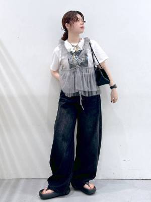 着回し力たっっか！ レイヤードコーデが楽しめる【チュールベスト】をチェック♡