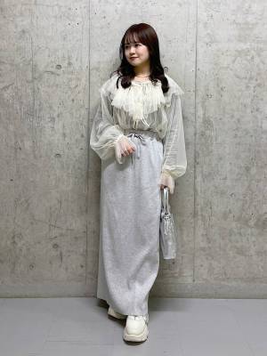 ＜一点投入でオシャレさんに！＞ 透け感がたまらない♡【チュールトップス】