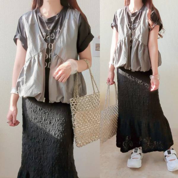 見つけたら即買いかも♡【しまむら】着まわし力抜群！「ナイロンベスト」