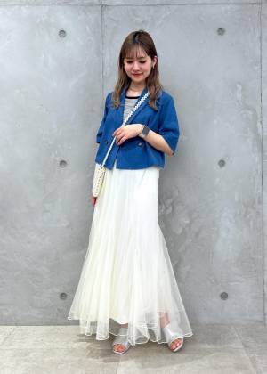 《セットでも単品でも使える♡》【ROPÉ PICNIC】夏でも快適！「クロップドジャケット」