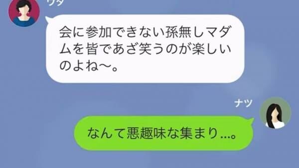 「孫なしマダムをあざ笑うのw」孫を自慢するため“孫会”に行く義母。しかし後日⇒“衝撃の事実”が発覚して…義母「もうあなたとは無関係です」