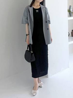 『イイ女感』溢れる♡ きれいめもカジュアルも◎【半袖ジャケット】