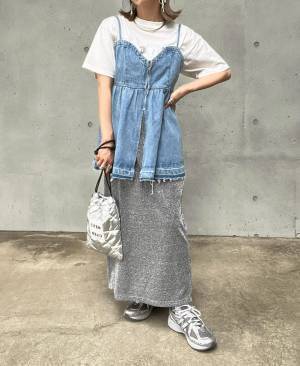 こりゃヘビロテ確定かも♡【しまむら】レイヤードでオシャレ度UP！「注目ビスチェ」