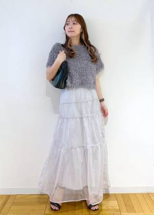 この夏、絶対に買いたい！【ROPÉ PICNIC】ほんのりラメが可愛い♡「チュールスカート」