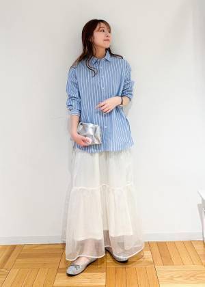 この夏、絶対に買いたい！【ROPÉ PICNIC】ほんのりラメが可愛い♡「チュールスカート」