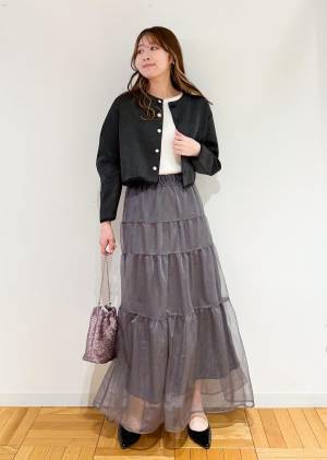 この夏、絶対に買いたい！【ROPÉ PICNIC】ほんのりラメが可愛い♡「チュールスカート」