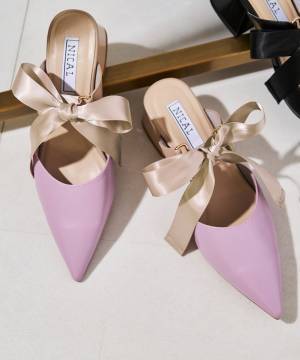 《履くだけでテンション上がる！》 【最旬リボンパンプス】で足元を華やかに♡