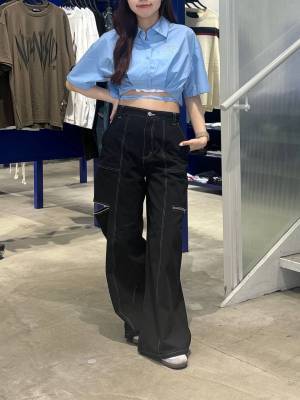 スタイルアップが狙えそう♡【ALAND】韓国っぽ可愛い！「短めトップス」