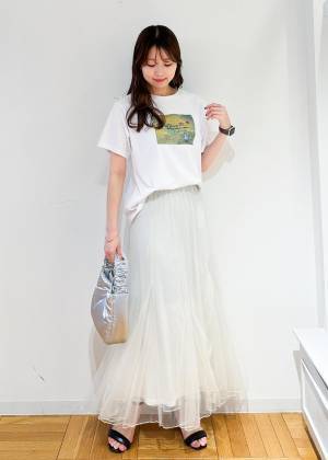 この夏は『白』で爽やかに♡【ROPÉ PICNIC】きれいめ派さんに推したい！「最旬スカート」