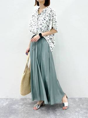 こりゃ『即カートイン』の予感！【グローバルワーク】夏でも快適♡「フレアワイドパンツ」