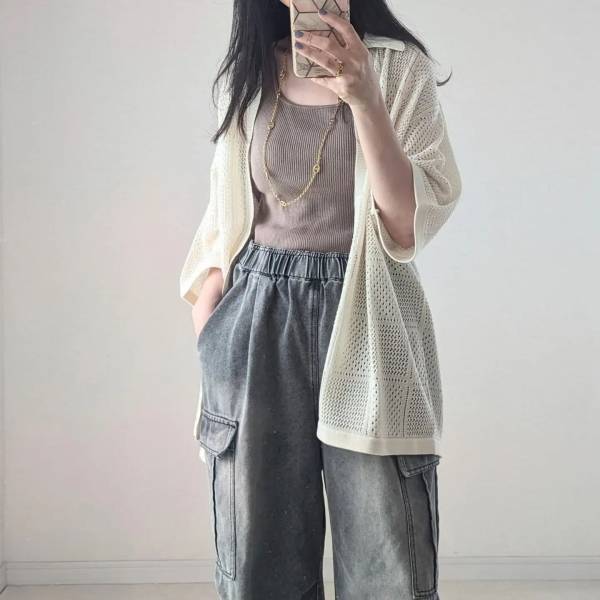 大至急【GU】に買いに行ってーッ！ メンズなのに上品に着られる♡「ニットシャツ」