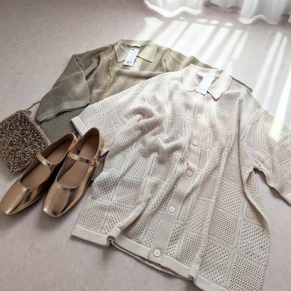 大至急【GU】に買いに行ってーッ！ メンズなのに上品に着られる♡「ニットシャツ」