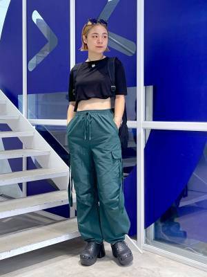 せ、センス良ッ！！【ALAND】韓国っぽコーデが完成する♡「ナイロンパンツ」