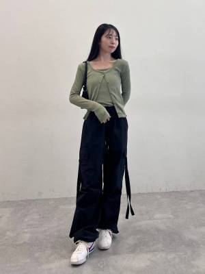 せ、センス良ッ！！【ALAND】韓国っぽコーデが完成する♡「ナイロンパンツ」