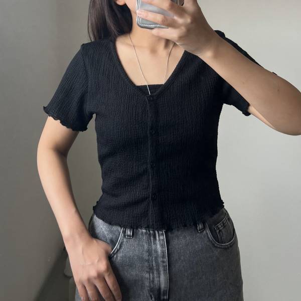 【GU】夏にヘビロテ間違いなし！ 半袖カーデ ＆ シンプルネックレス