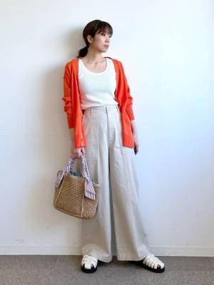 シンプルコーデのアクセントに♡ レトロ可愛い【編みバッグ】