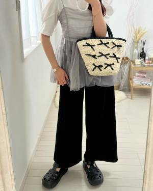 “夏の定番品”といえば【カゴバッグ】！ オシャレさんの「愛用品」をチェック♡