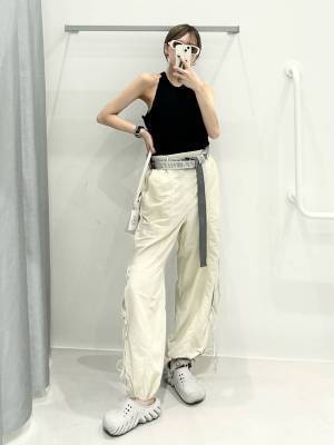 サイドのリボンがたまらん♡【ALAND】穿くだけで今っぽコーデに♡「ワークパンツ」