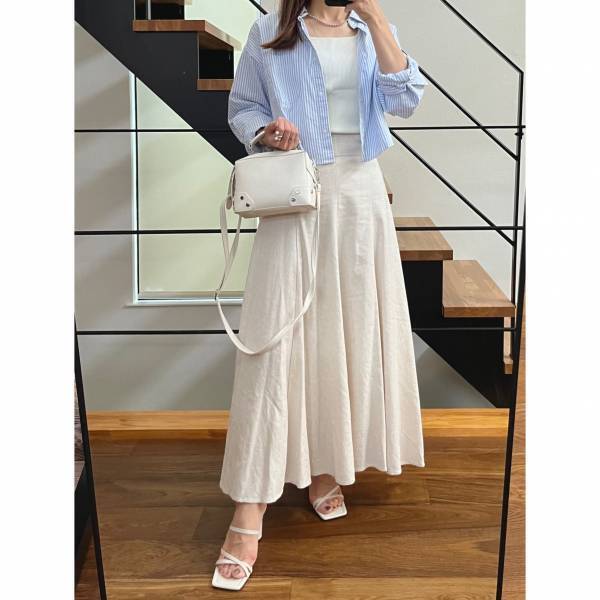 デコルテがキレイ見え♡【GU】イロチ買い必至！？「タンクトップ」