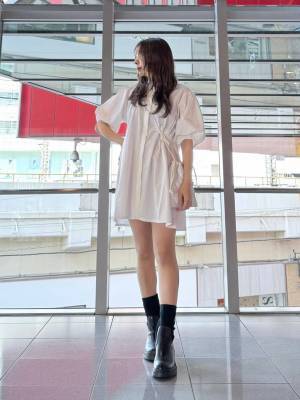 《女の子っぽさ全開♡》【ALAND】お出かけにもデートにもぴったり！「シャツワンピ」