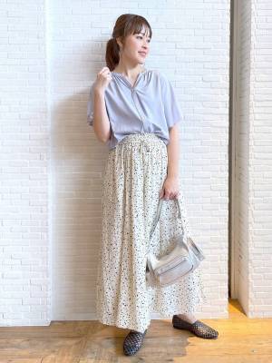 『着る服悩む』 → 解決！【グローバルワーク】1枚でサマ見え♡「機能性ブラウス」