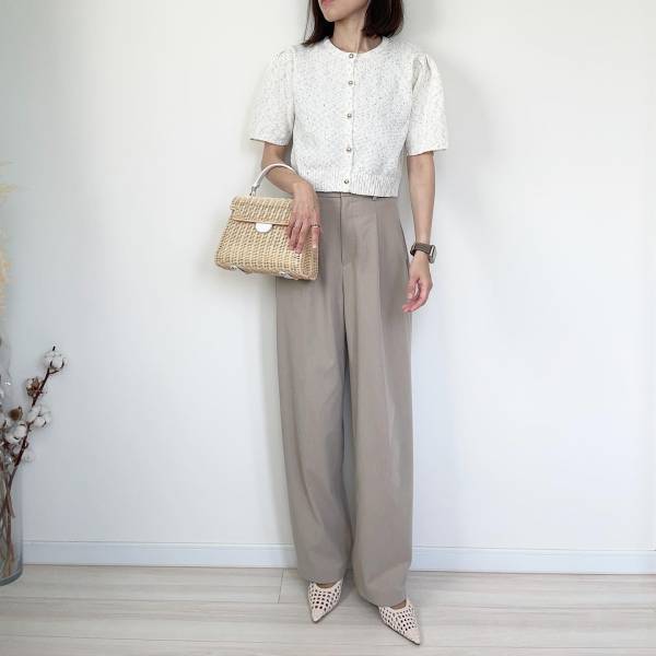 きれいめコーデにも欠かせない！【ユニクロ】の「ワイドパンツ」が優秀♡