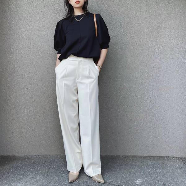 きれいめコーデにも欠かせない！【ユニクロ】の「ワイドパンツ」が優秀♡