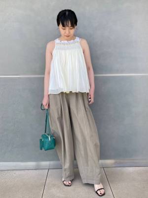 ＜夏のヒット予想！＞ふんわり腰まわりカバー！ 大人盛れ【キャミトップス】