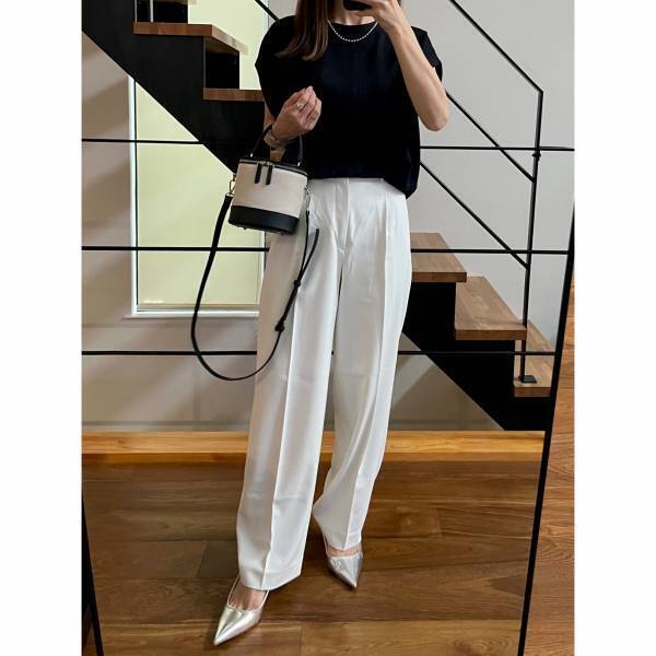 肩のライン、キレイ♡【GU】夏に活躍！「フレンチスリーブT」