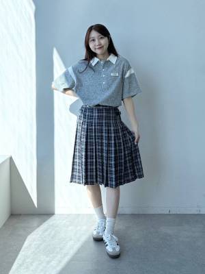 この丈感が可愛いーー♡【ALAND】短めトップスとも相性◎「プリーツスカート」