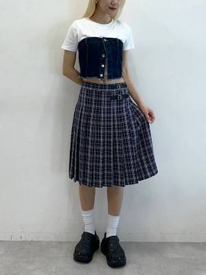 この丈感が可愛いーー♡【ALAND】短めトップスとも相性◎「プリーツスカート」